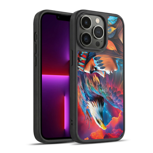 Michael David Ward Psychedelic Art Eagle Gel Armour Case For Apple iPhone 13 Pro