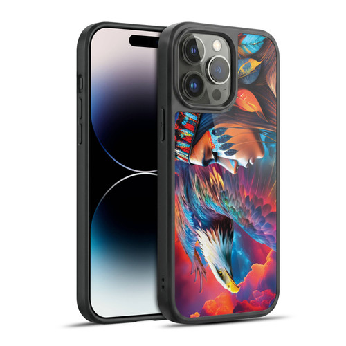 Michael David Ward Psychedelic Art Eagle Gel Armour Case For Apple iPhone 14 Pro Max