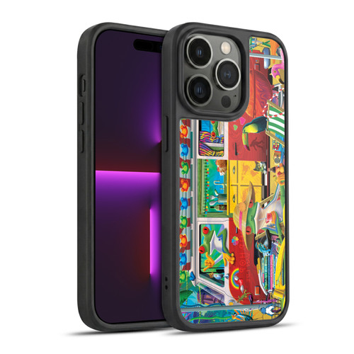 Michael David Ward Psychedelic Art Van Life Frog Gel Armour Case For Apple iPhone 14 Pro