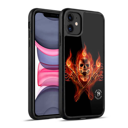 Anne Stokes Fire Tribal Hell Skull Gel Armour Case For Apple iPhone 11
