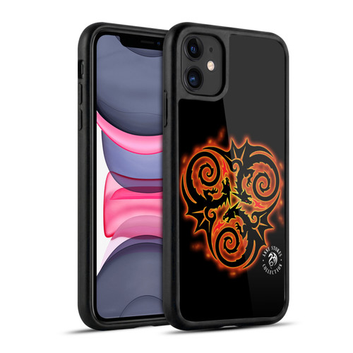 Anne Stokes Fire Tribal Triple Dragon Gel Armour Case For Apple iPhone 11
