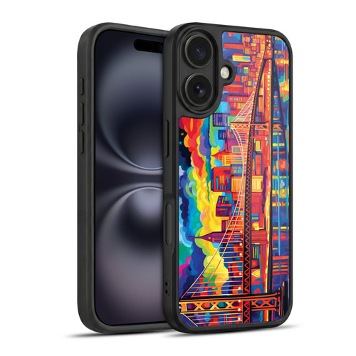 Michael David Ward Psychedelic Art Midnight In San Francisco Gel Armour Case For Apple iPhone 16