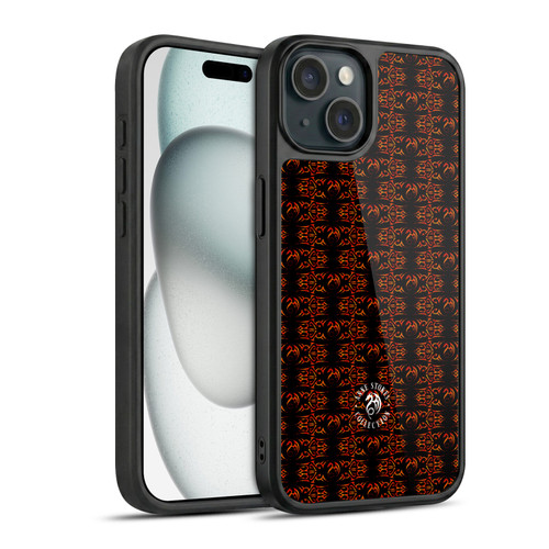 Anne Stokes Fire Tribal Motif Dragon Pattern Gel Armour Case For Apple iPhone 15