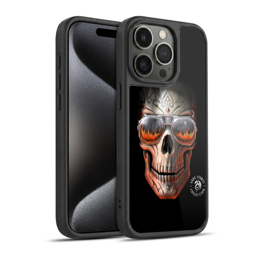 Anne Stokes Fire Tribal Skull Gel Armour Case For Apple iPhone 15 Pro
