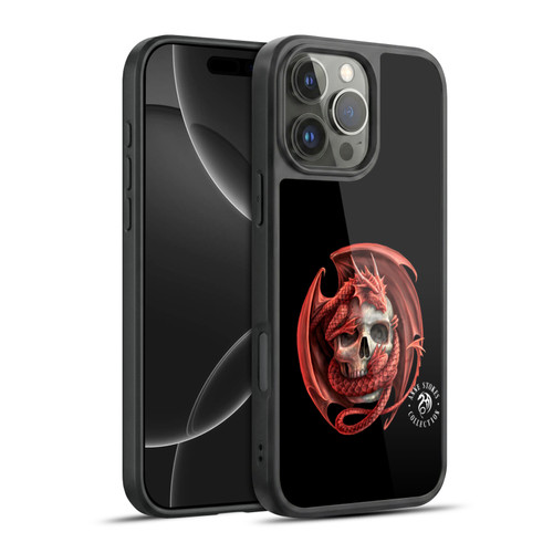Anne Stokes Fire Tribal Dragon And Skull Gel Armour Case For Apple iPhone 16 Pro Max