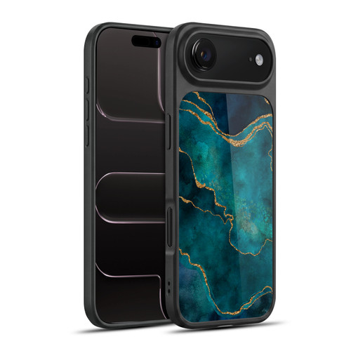 LebensArt Mineral Marble Glam Turquoise Gel Armour Case For Apple iPhone 17 Air