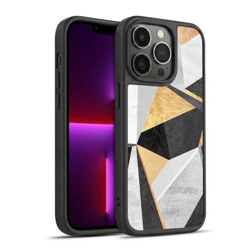 Elisabeth Fredriksson Geometric Design And Pattern Geometry Gold Gel Armour Case For Apple iPhone 13 Pro