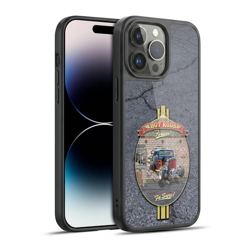 Larry Grossman Retro Collection Hot Rods Forever Gel Armour Case For Apple iPhone 14 Pro Max