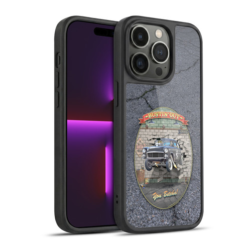 Larry Grossman Retro Collection Bustin' Out '55 Gasser Gel Armour Case For Apple iPhone 14 Pro