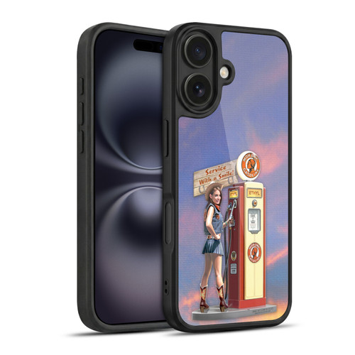 Larry Grossman Retro Collection Gasoline Girl Gel Armour Case For Apple iPhone 16