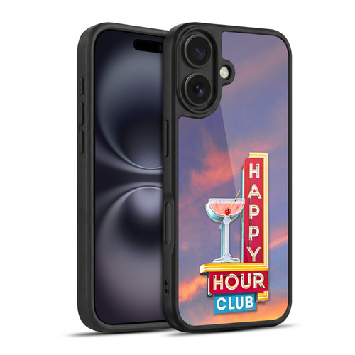 Larry Grossman Retro Collection Happy Hour Club Gel Armour Case For Apple iPhone 16