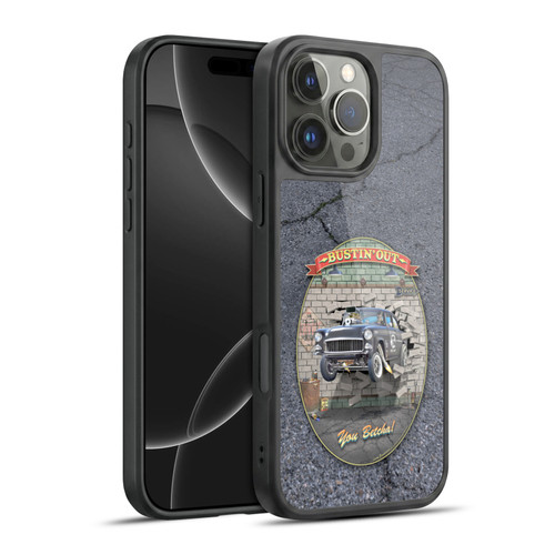 Larry Grossman Retro Collection Bustin' Out '55 Gasser Gel Armour Case For Apple iPhone 16 Pro Max
