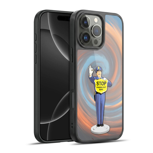 Larry Grossman Retro Collection Stop Pigging Out Gel Armour Case For Apple iPhone 16 Pro Max