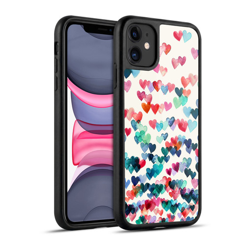 Micklyn Le Feuvre Patterns Watercolour Heart Connections Gel Armour Case For Apple iPhone 11