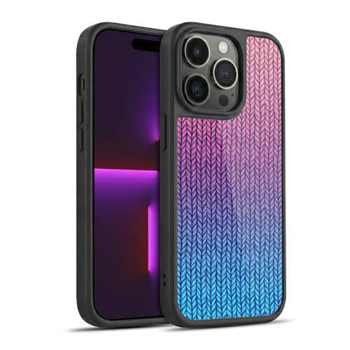 Micklyn Le Feuvre Patterns Chunky Knit Gel Armour Case For Apple iPhone 14 Pro