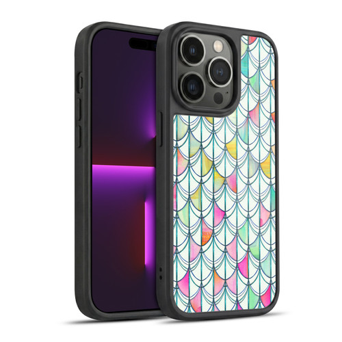 Micklyn Le Feuvre Patterns Fish Scale Cutout Gel Armour Case For Apple iPhone 14 Pro