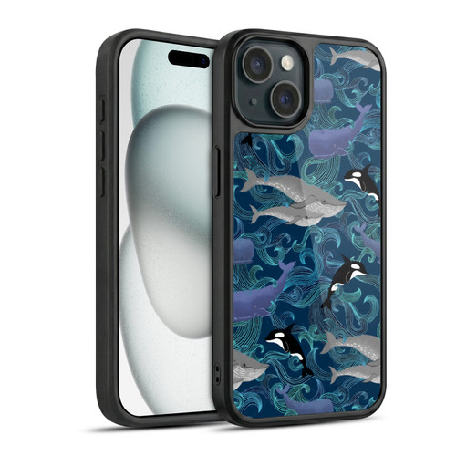 Micklyn Le Feuvre Patterns Giants in Teal Gel Armour Case For Apple iPhone 15
