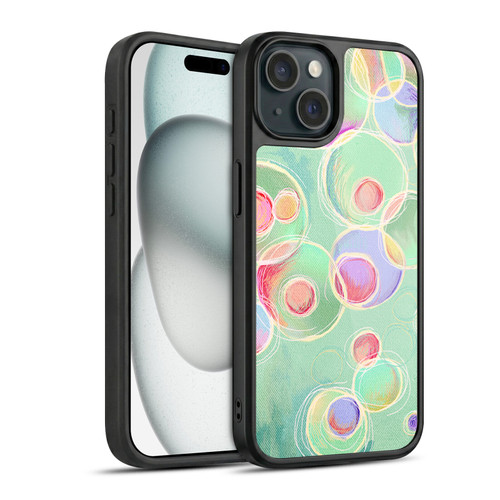 Micklyn Le Feuvre Patterns Iridescent Bubbles Gel Armour Case For Apple iPhone 15