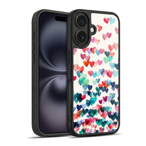 Micklyn Le Feuvre Patterns Watercolour Heart Connections Gel Armour Case For Apple iPhone 16