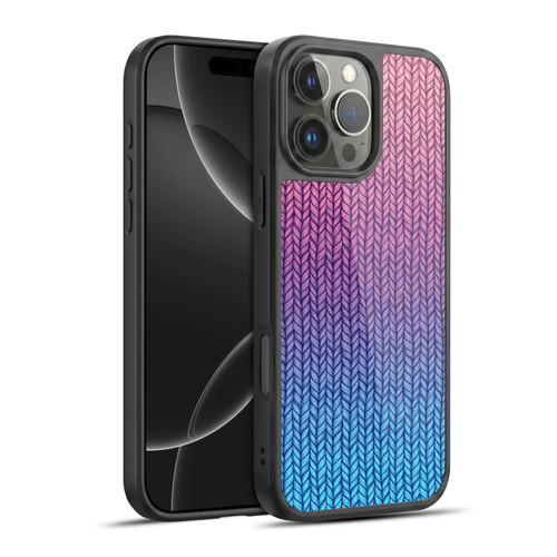 Micklyn Le Feuvre Patterns Chunky Knit Gel Armour Case For Apple iPhone 16 Pro Max