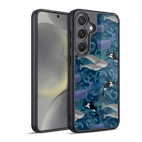 Micklyn Le Feuvre Patterns Giants in Teal Gel Armour Case For Samsung Galaxy S24 5G