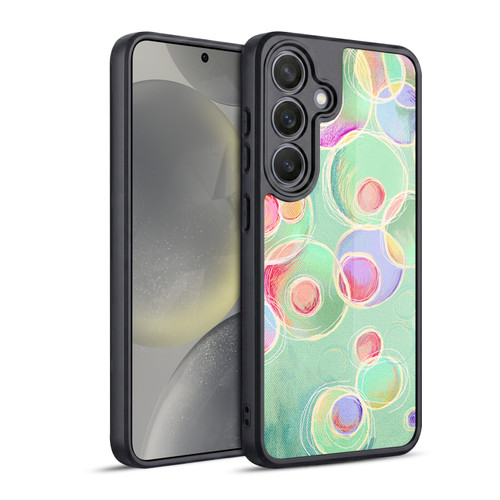 Micklyn Le Feuvre Patterns Iridescent Bubbles Gel Armour Case For Samsung Galaxy S24 5G
