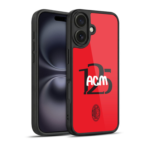 AC Milan 125th Anniversary Typography Gel Armour Case For Apple iPhone 16
