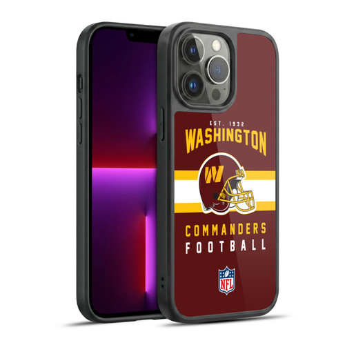 NFL Washington Football Team Graphics Helmet Typography Gel Armour Case For Apple iPhone 13 Pro Max
