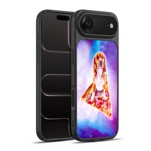 Random Galaxy Space Pizza Ride Blue Galaxy Dog Gel Armour Case For Apple iPhone 17 Air