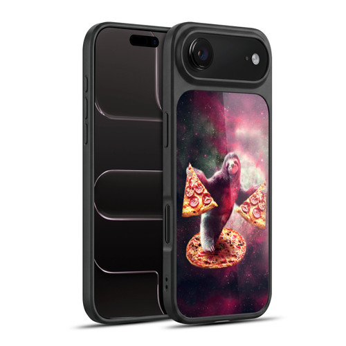 Random Galaxy Space Pizza Ride Galaxy Sloth Gel Armour Case For Apple iPhone 17 Air