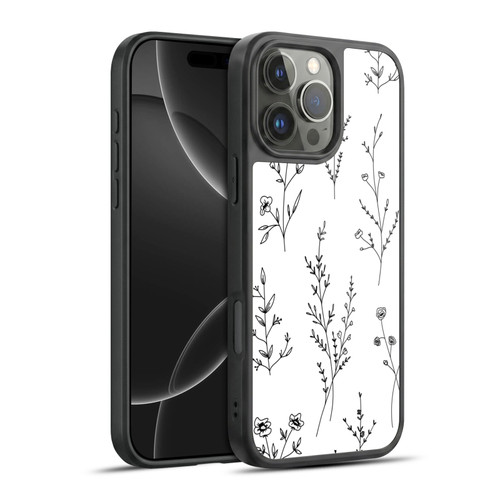 Anis Illustration Wildflowers White Gel Armour Case For Apple iPhone 16 Pro Max