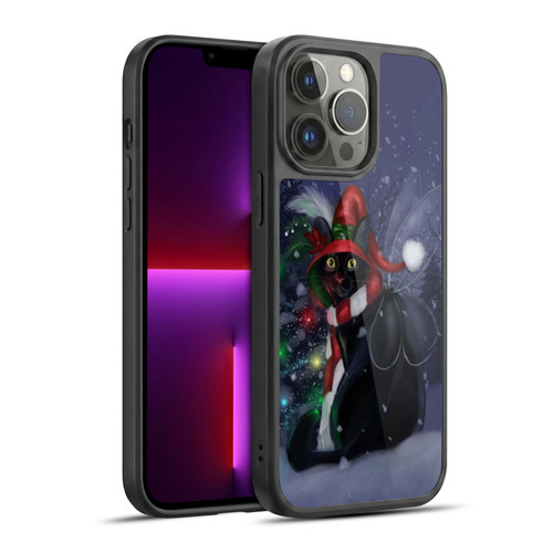 Ash Evans Black Cats Yuletide Cheer Gel Armour Case For Apple iPhone 13 Pro Max