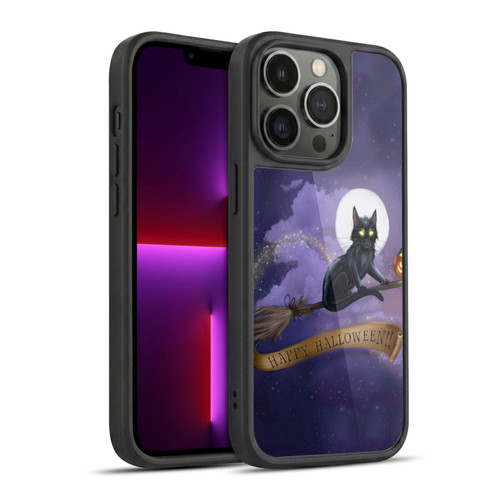 Ash Evans Black Cats Happy Halloween Gel Armour Case For Apple iPhone 13 Pro