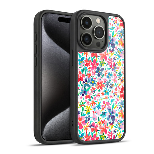 Ninola Floral Colourful Petals Spring Gel Armour Case For Apple iPhone 15 Pro