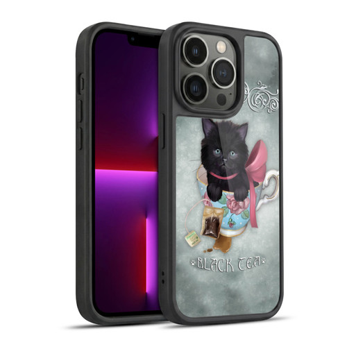 Ash Evans Black Cats Tea Gel Armour Case For Apple iPhone 13 Pro