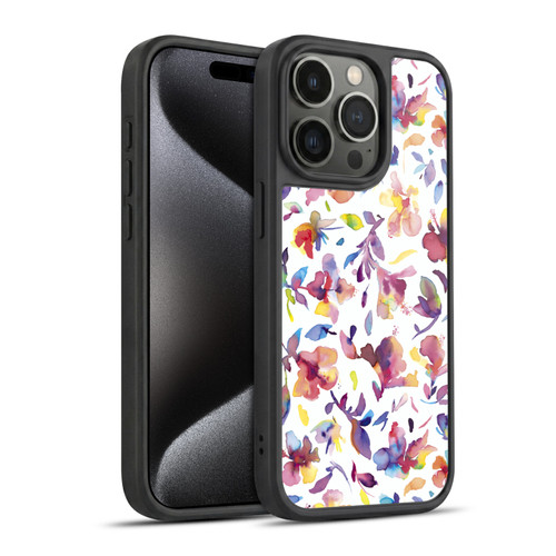 Ninola Floral Watery Hibiscus Gel Armour Case For Apple iPhone 15 Pro