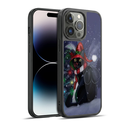 Ash Evans Black Cats Yuletide Cheer Gel Armour Case For Apple iPhone 14 Pro Max