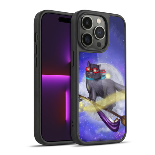 Ash Evans Black Cats Night Fly Gel Armour Case For Apple iPhone 14 Pro