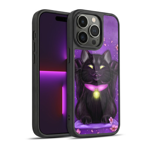 Ash Evans Black Cats Lucky Gel Armour Case For Apple iPhone 14 Pro