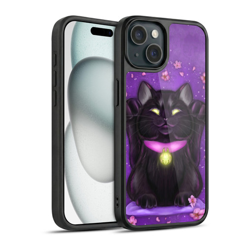 Ash Evans Black Cats Lucky Gel Armour Case For Apple iPhone 15