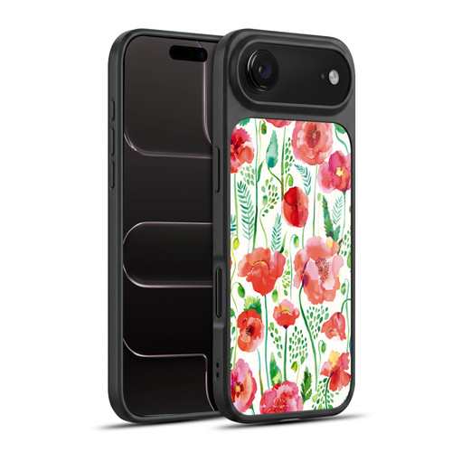 Ninola Floral Red Gel Armour Case For Apple iPhone 17 Air