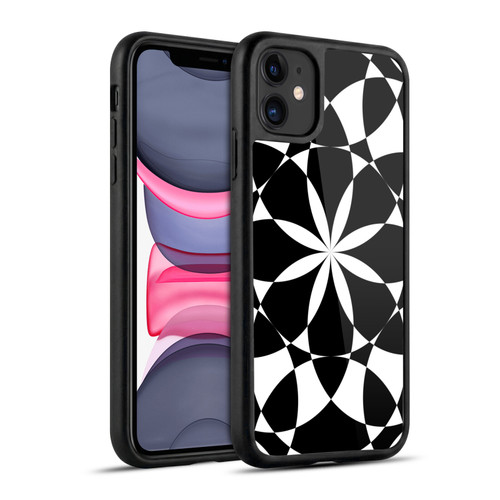 PLdesign Geometric Black And White Gel Armour Case For Apple iPhone 11