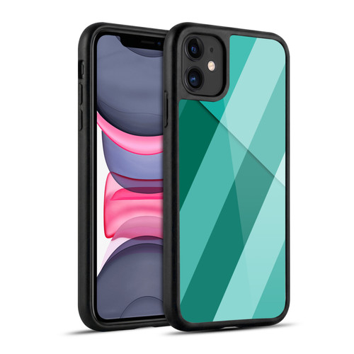 PLdesign Geometric Cyan Modern Gel Armour Case For Apple iPhone 11
