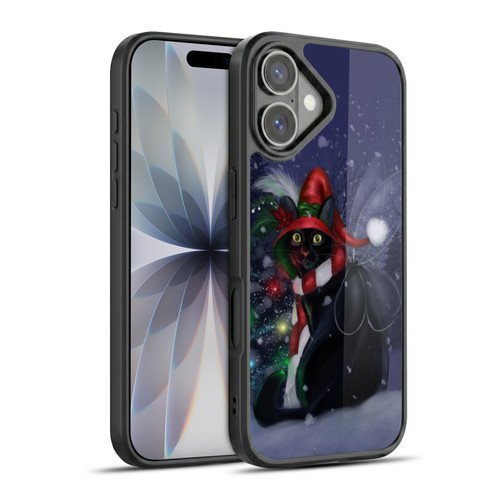 Ash Evans Black Cats Yuletide Cheer Gel Armour Case For Apple iPhone 17