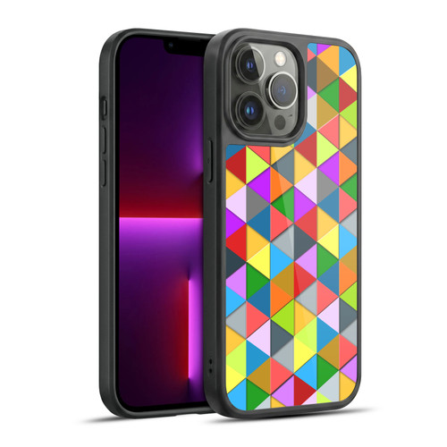 PLdesign Geometric Colourful Triangle Gel Armour Case For Apple iPhone 13 Pro Max
