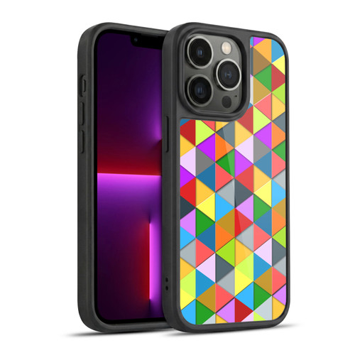 PLdesign Geometric Colourful Triangle Gel Armour Case For Apple iPhone 13 Pro