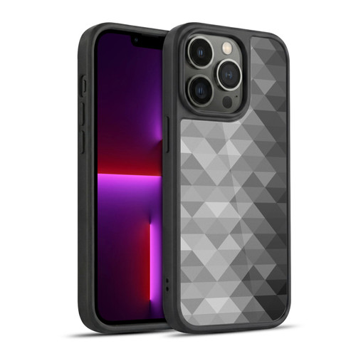 PLdesign Geometric Grayscale Triangle Gel Armour Case For Apple iPhone 13 Pro