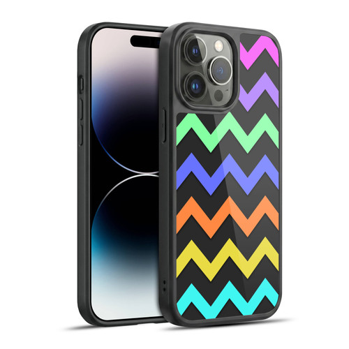 PLdesign Geometric Zigzag Gel Armour Case For Apple iPhone 14 Pro Max