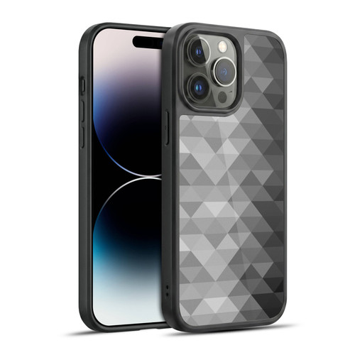 PLdesign Geometric Grayscale Triangle Gel Armour Case For Apple iPhone 14 Pro Max