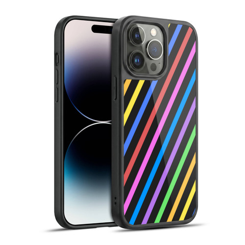 PLdesign Geometric Stripes Gel Armour Case For Apple iPhone 14 Pro Max